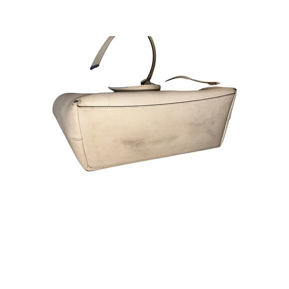 COACH Authentic City Tote White Brown Signature Canvas Large w/ Zip Pouch $295 - Picture 13 of 15